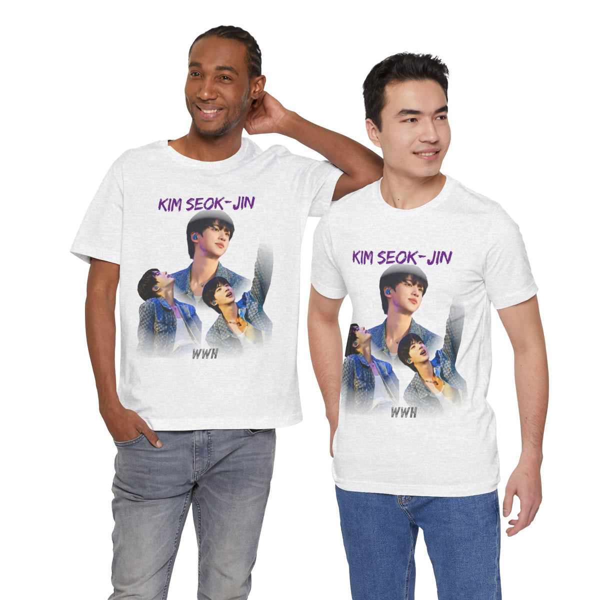 Jin (Kim Seok-jin) Fan Tee — K‑Pop BTS Portrait Graphic T‑Shirt