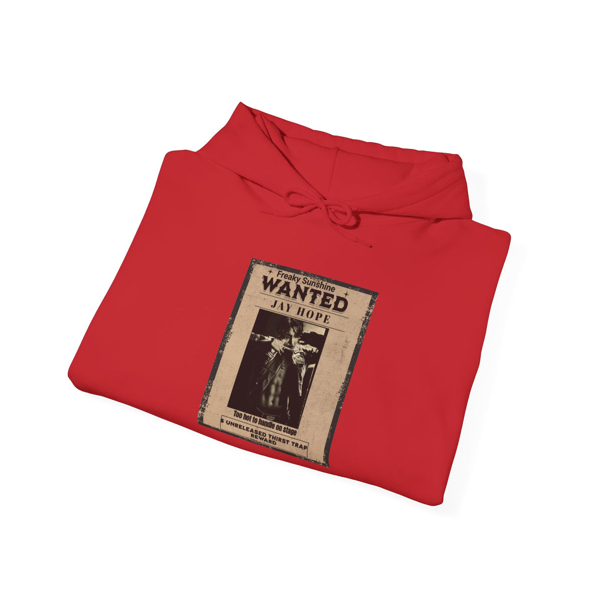 Wanted Poster Hoodie - Vintage 'WANTED: Jay Hope' Graphic Sweatshirt