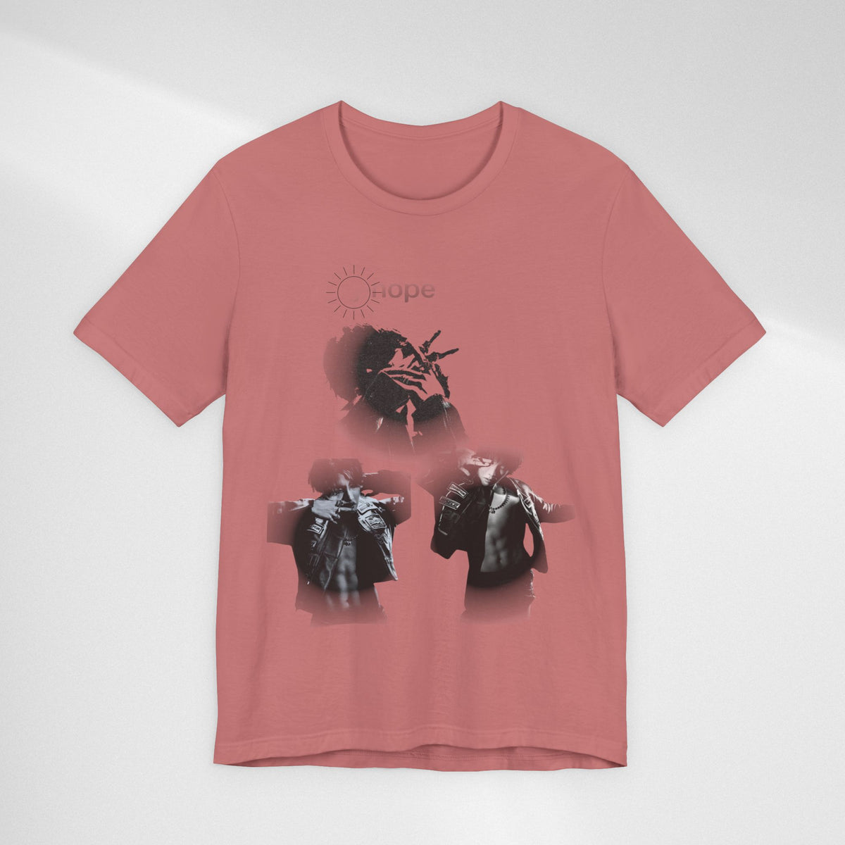 J HOPE T-Shirt — Grunge Black & White Band Photo Tee (Hope)
