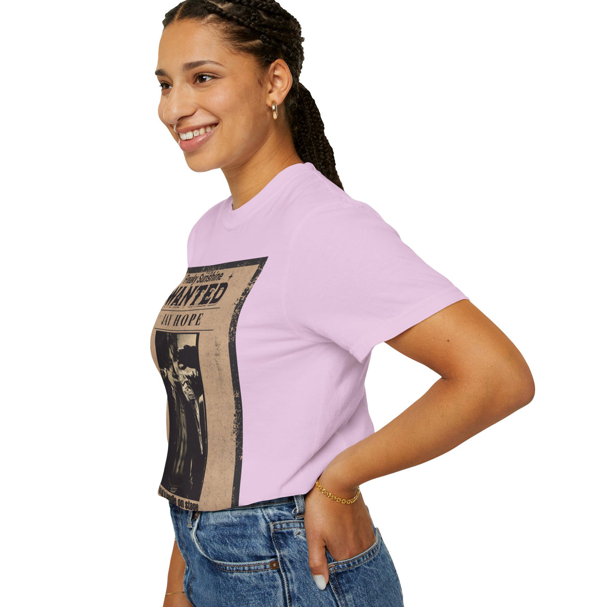 Wanted Poster Graphic T-Shirt — "Freaky Sunshine: Jay Hope" Vintage Style