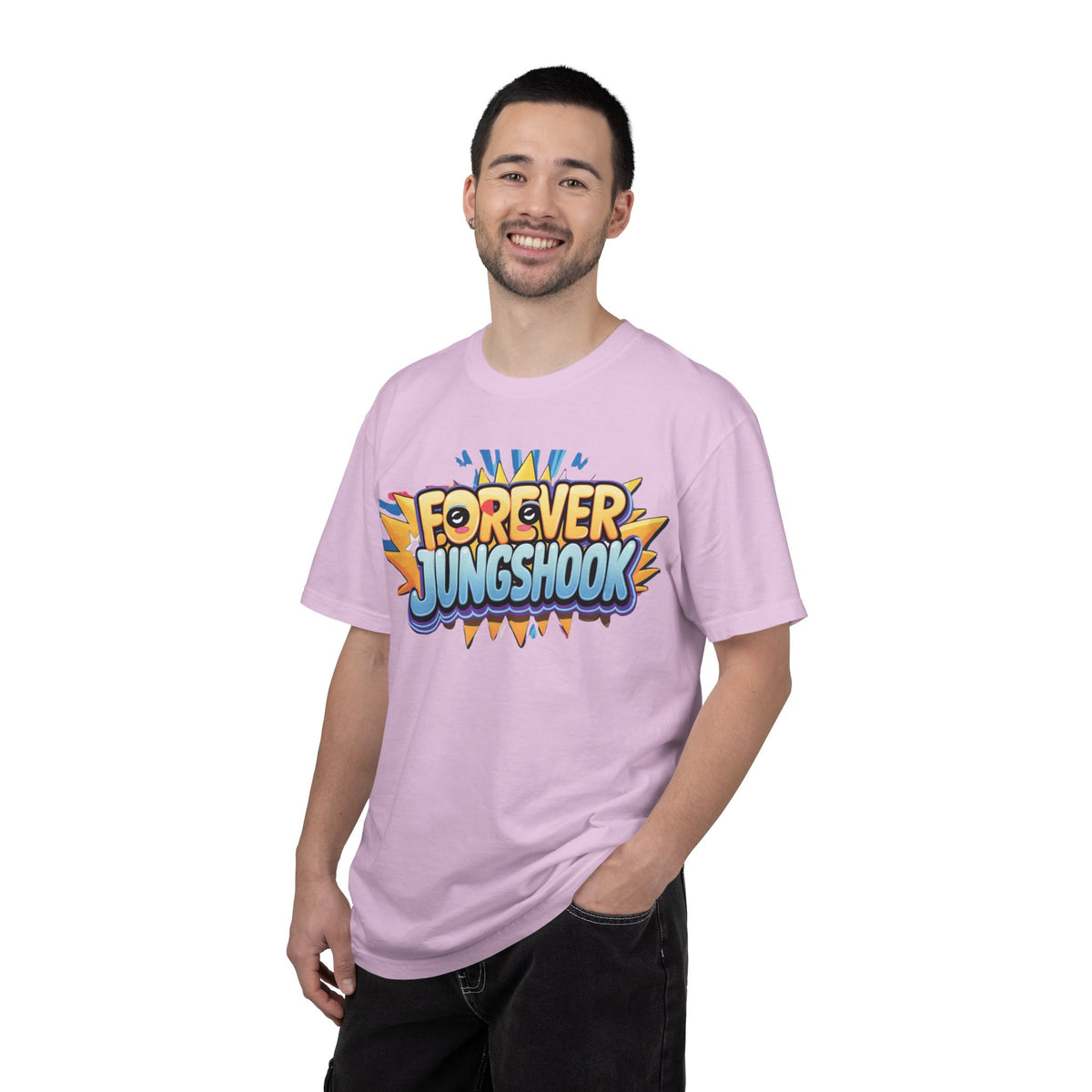 Forever Jungshook T-Shirt — Colorful Fan Graphic Tee