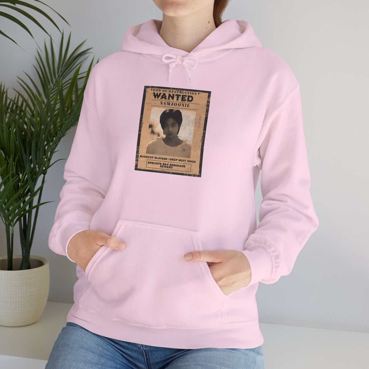 Wanted Namjoon Poster Hoodie — Vintage Photograph Graphic Sweatshirt