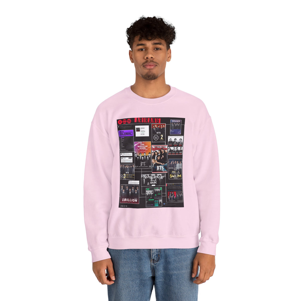 Collage Graphic Sweatshirt — BTS Moments Photo Montage Crewneck