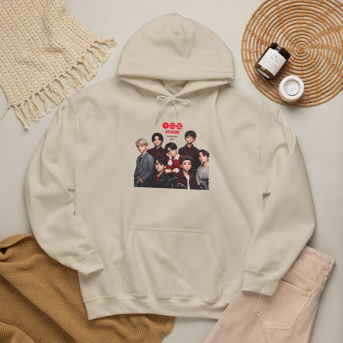BTS K-Pop Group Photo Hoodie —  Tour Hoodie