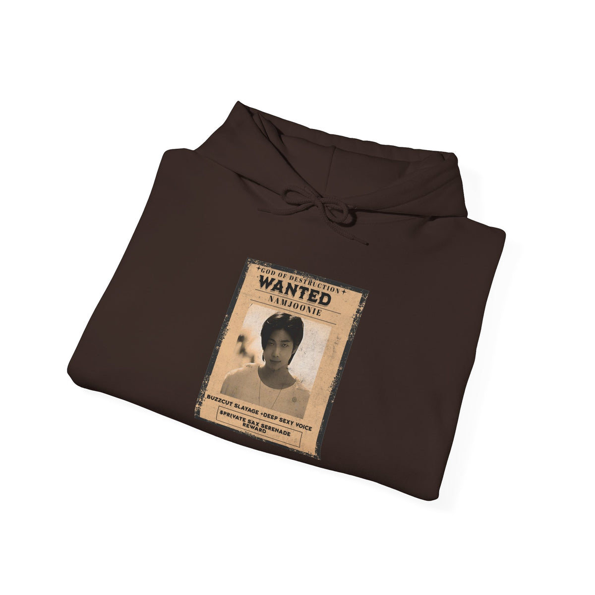 Wanted Namjoon Poster Hoodie — Vintage Photograph Graphic Sweatshirt