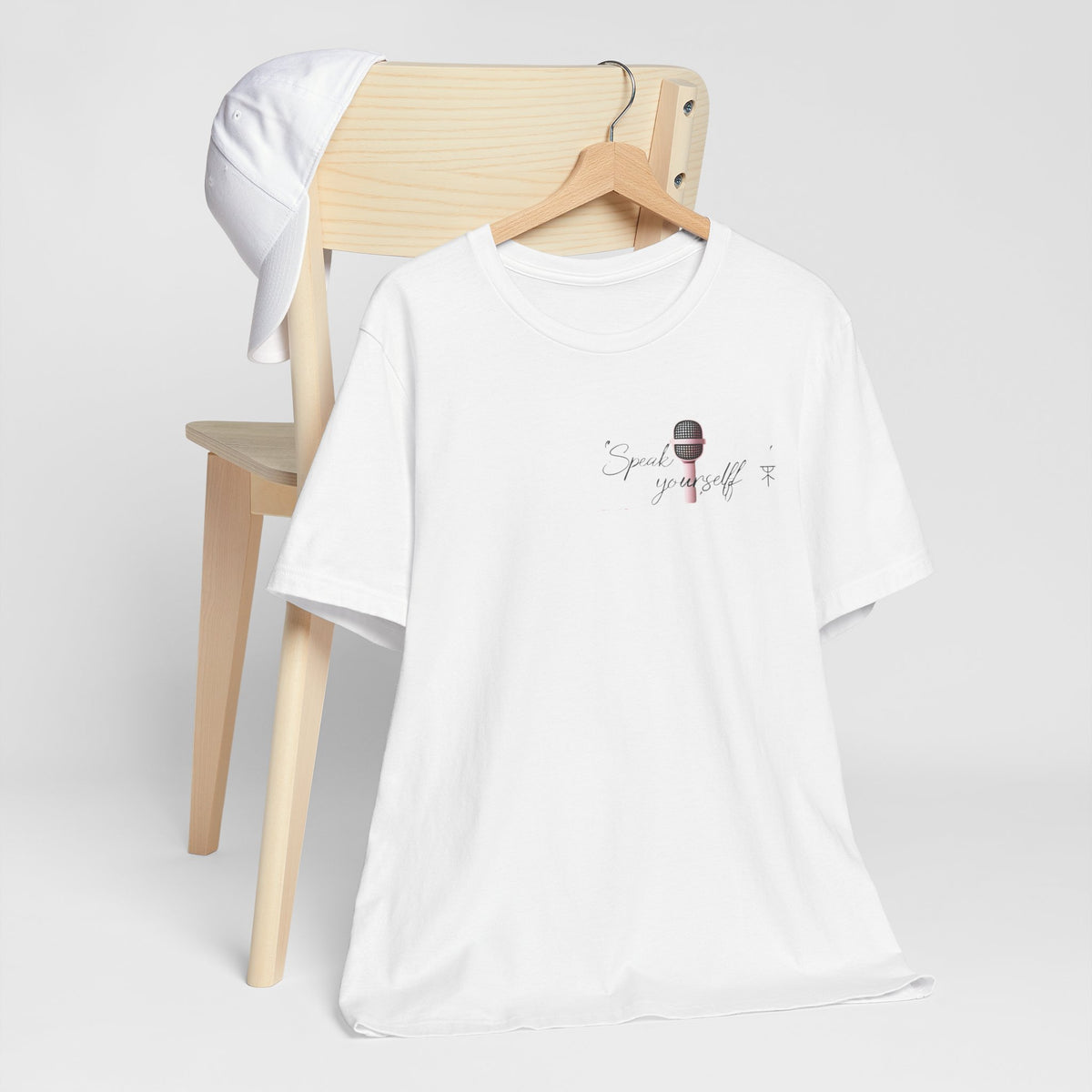 Microphone Graphic Tee — "Speak Your Truth" Short Sleeve T-Shirt