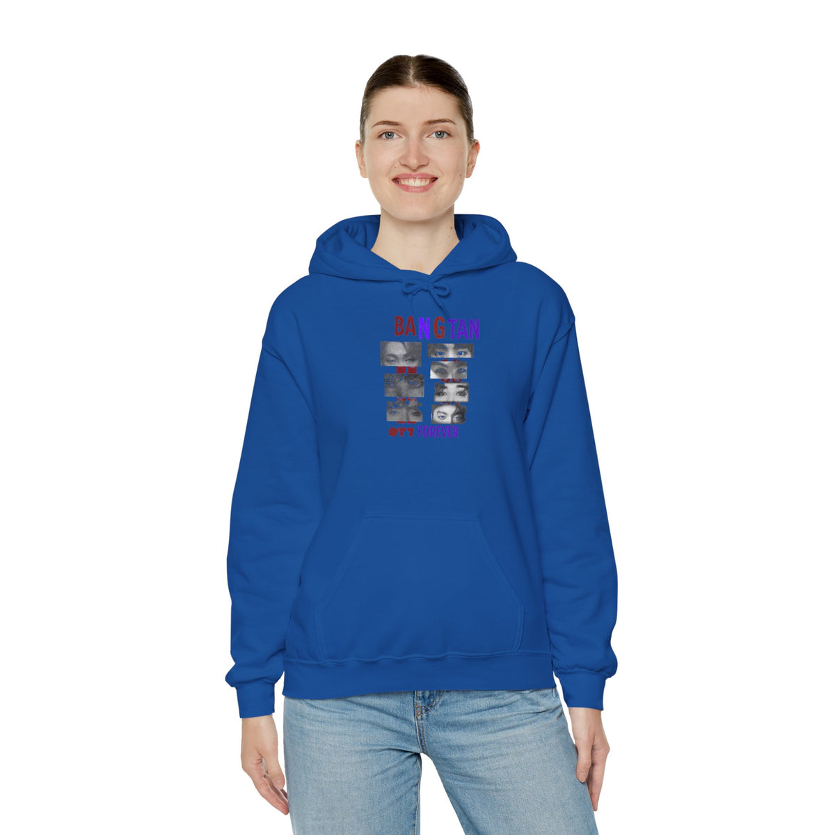 Bangtan Photocollage Hoodie — BTS Eyes Forever Fan Sweatshirt