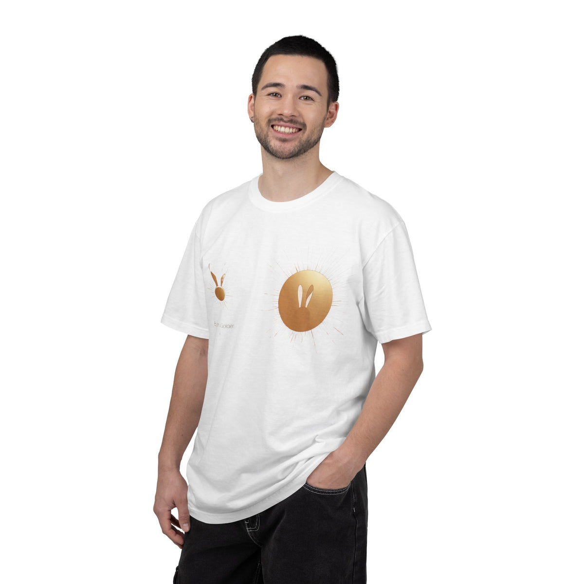 JK Gold Bunny Minimalist T-Shirt