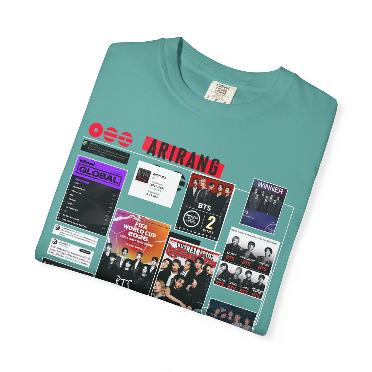BTS Wins Collage T-Shirt — BTS Moments Graphic Tee