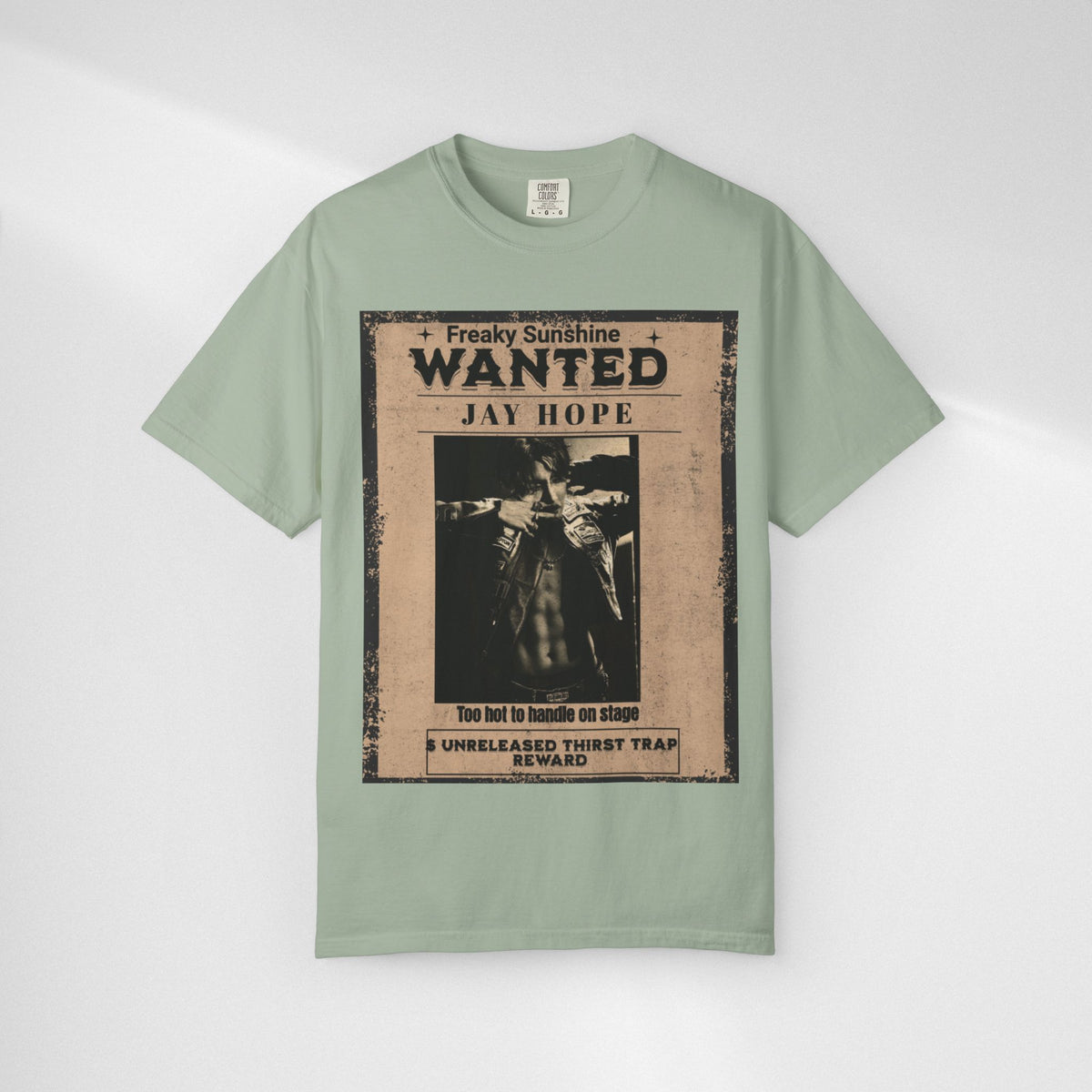 Wanted Poster Graphic T-Shirt — "Freaky Sunshine: Jay Hope" Vintage Style