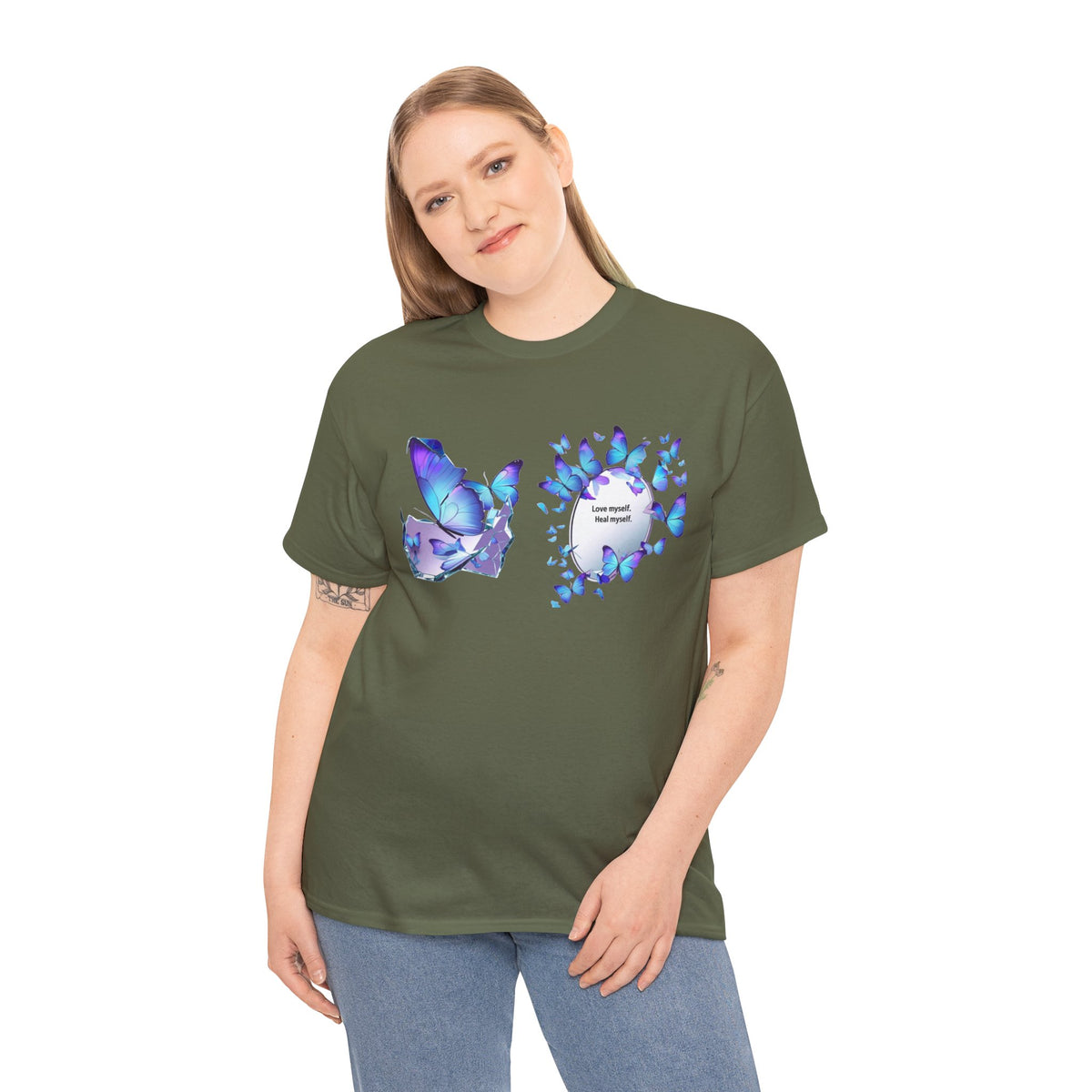 Butterfly Graphic Tee — BTS  Butterflies 'Beautiful' Design