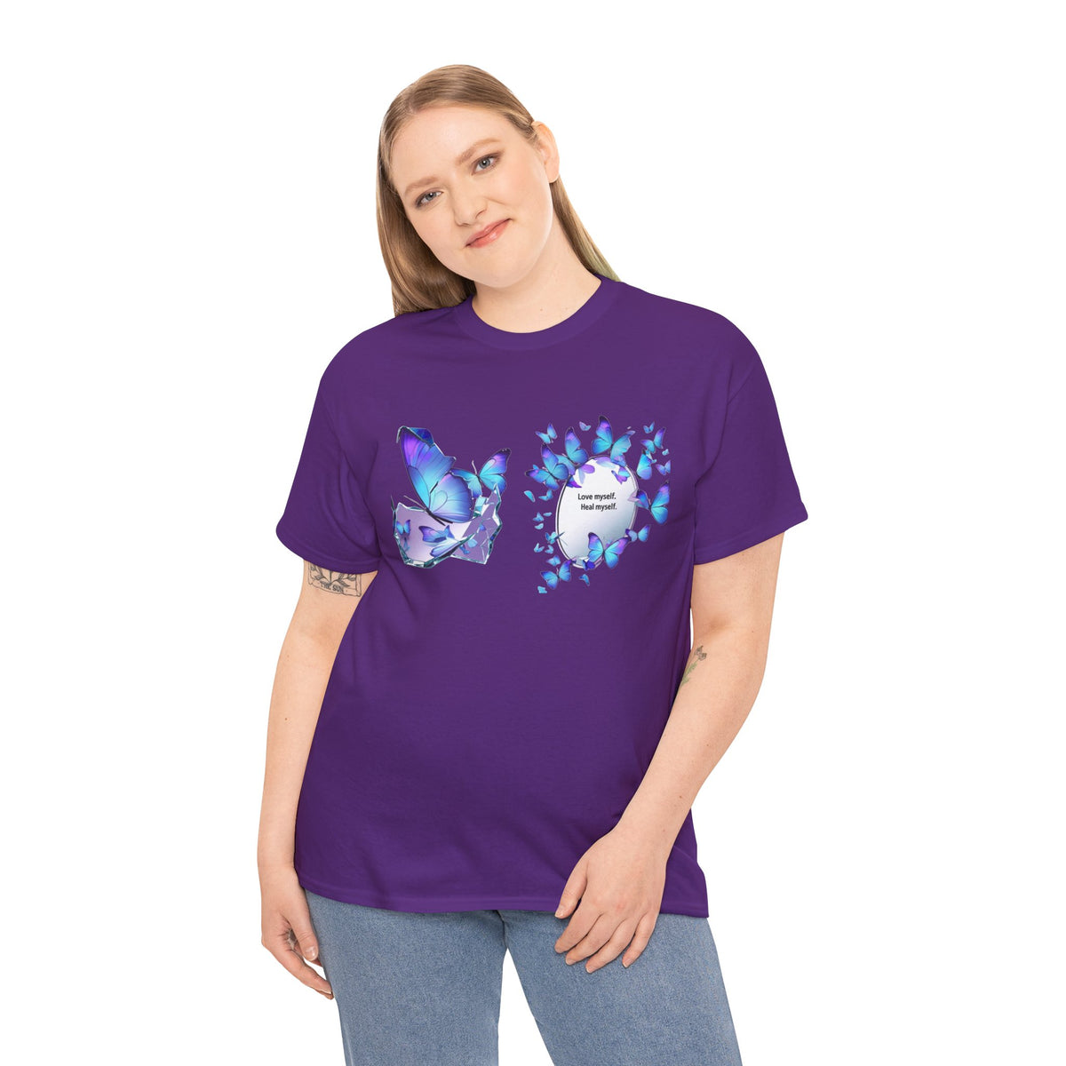 Butterfly Graphic Tee — BTS  Butterflies 'Beautiful' Design