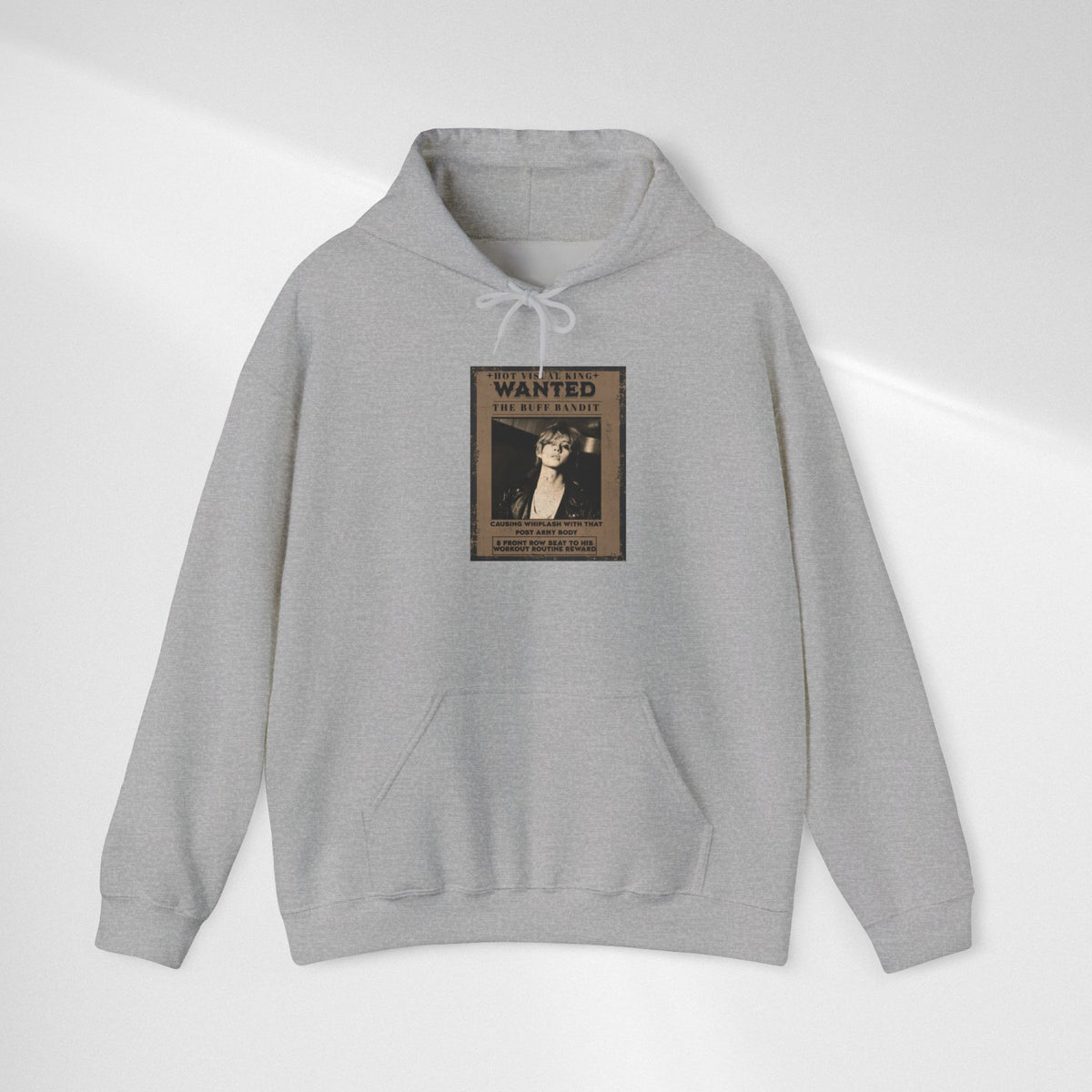 Vintage 'WANTED' Poster Hoodie — Retro V Design