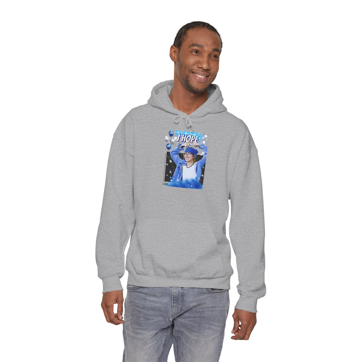 J-Hope 94 Blue Graphic Hoodie