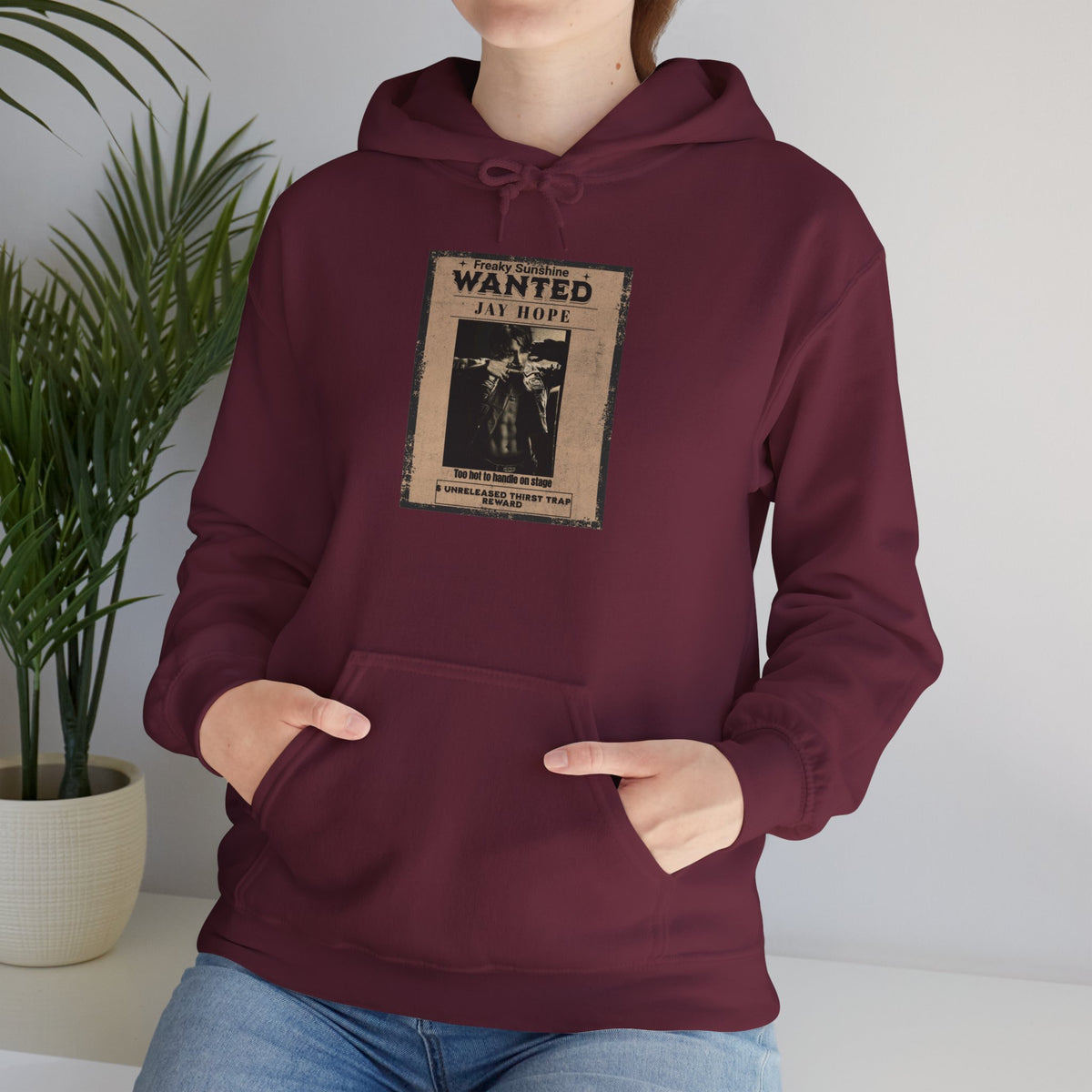 Wanted Poster Hoodie - Vintage 'WANTED: Jay Hope' Graphic Sweatshirt