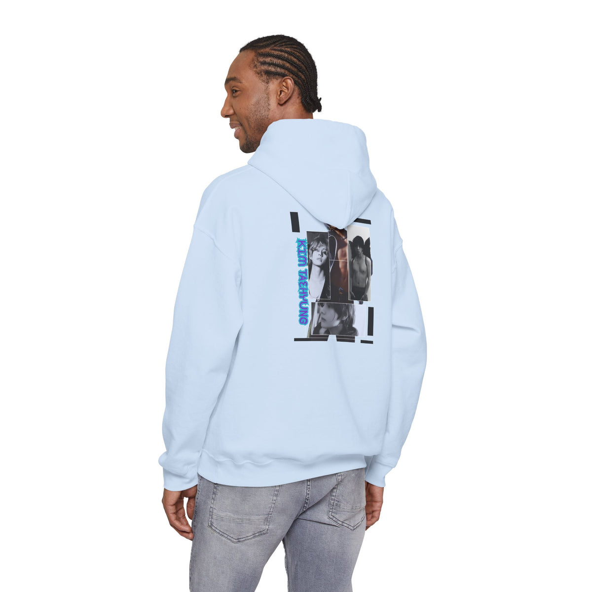 Graphic Hoodie — Photo Collage Streetwear "KIM TAEHYUNG"