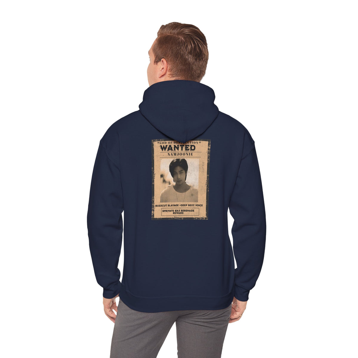 Wanted Namjoon Poster Hoodie — Vintage Photograph Graphic Sweatshirt