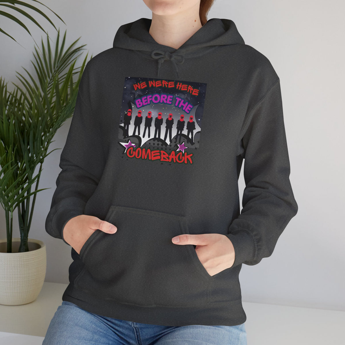 Hoodie — BTS  The Comeback" Retro Space Silhouette Hoodie