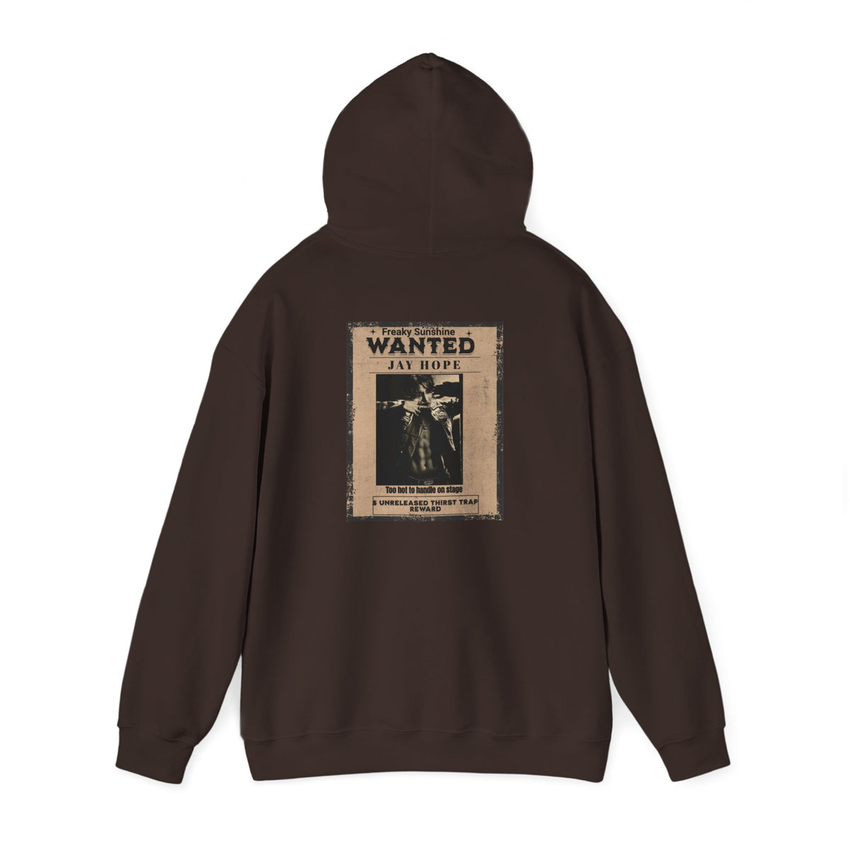 Wanted Poster Hoodie - Vintage 'WANTED: Jay Hope' Graphic Sweatshirt