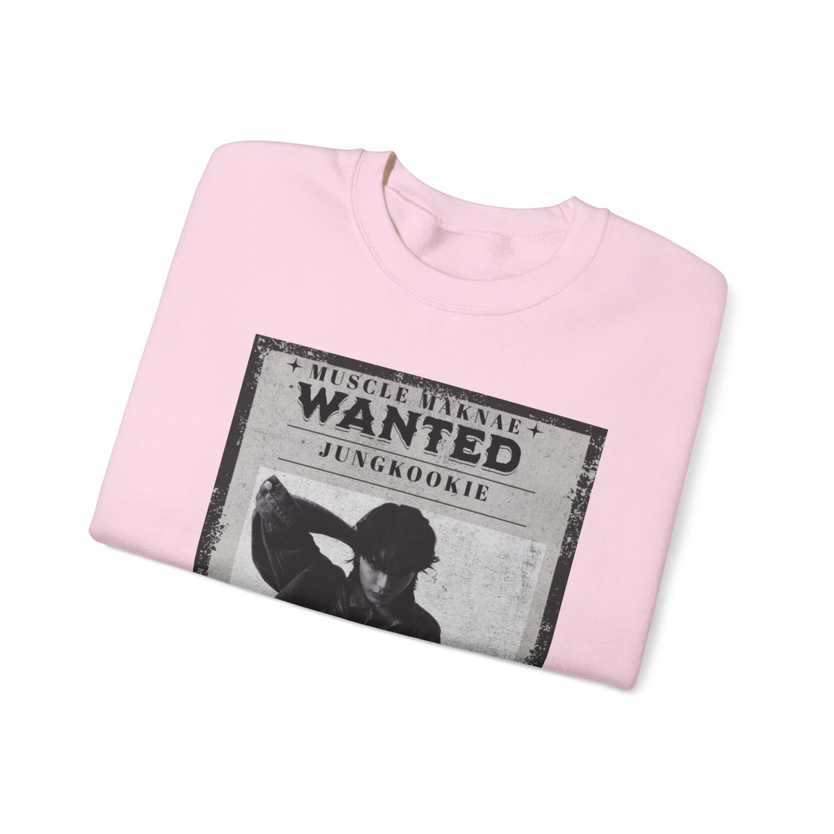 Wanted Poster Crewneck Sweatshirt — Vintage 'Wanted' Graphic Pullover