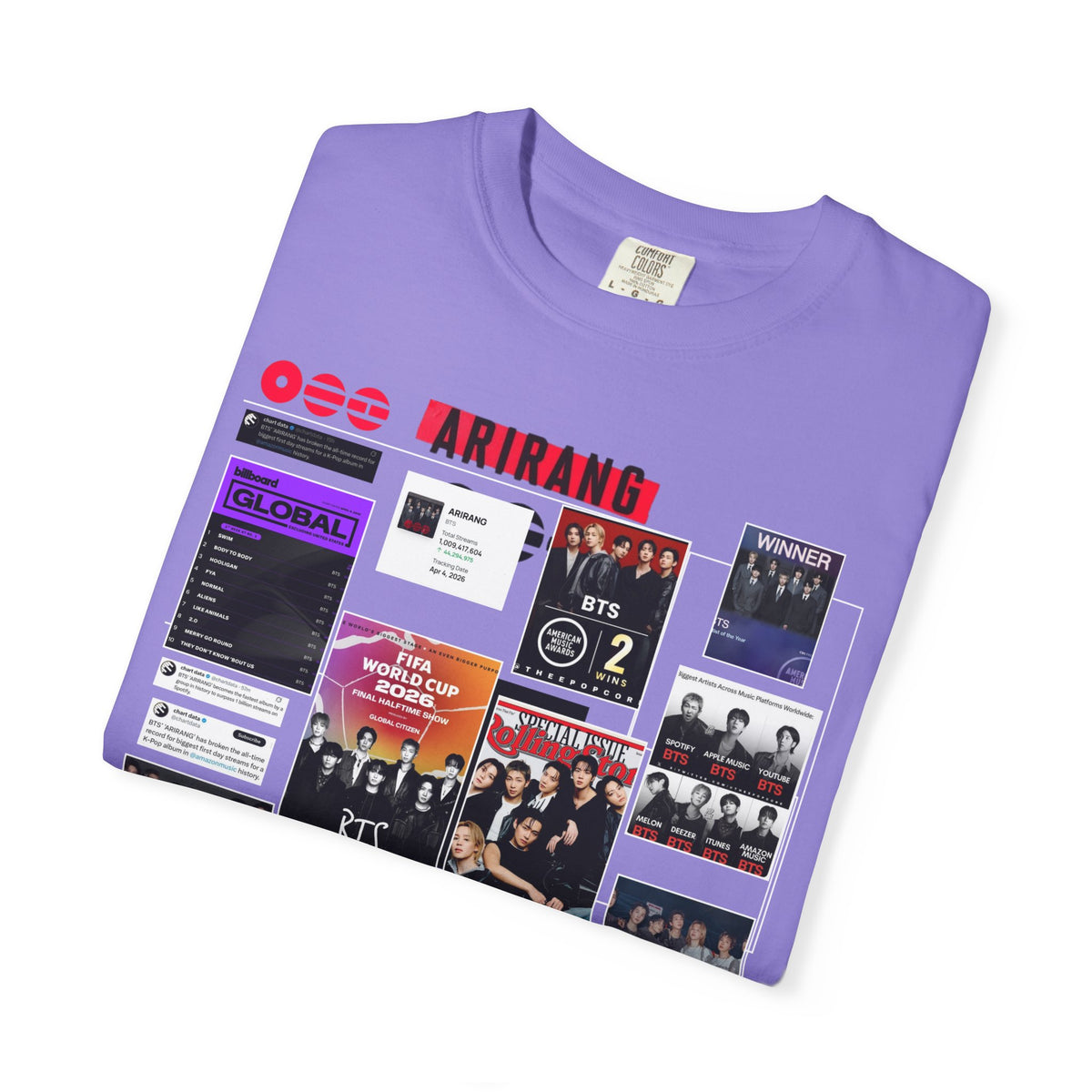 BTS Wins Collage T-Shirt — BTS Moments Graphic Tee