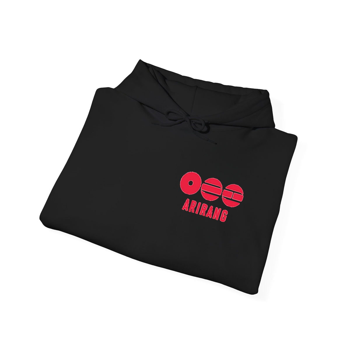 Arirang Logo Hoodie — Minimal BTS Inspired White Pullover