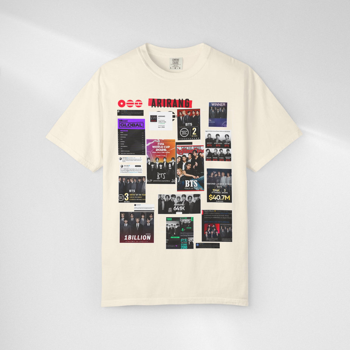 BTS Wins Collage T-Shirt — BTS Moments Graphic Tee