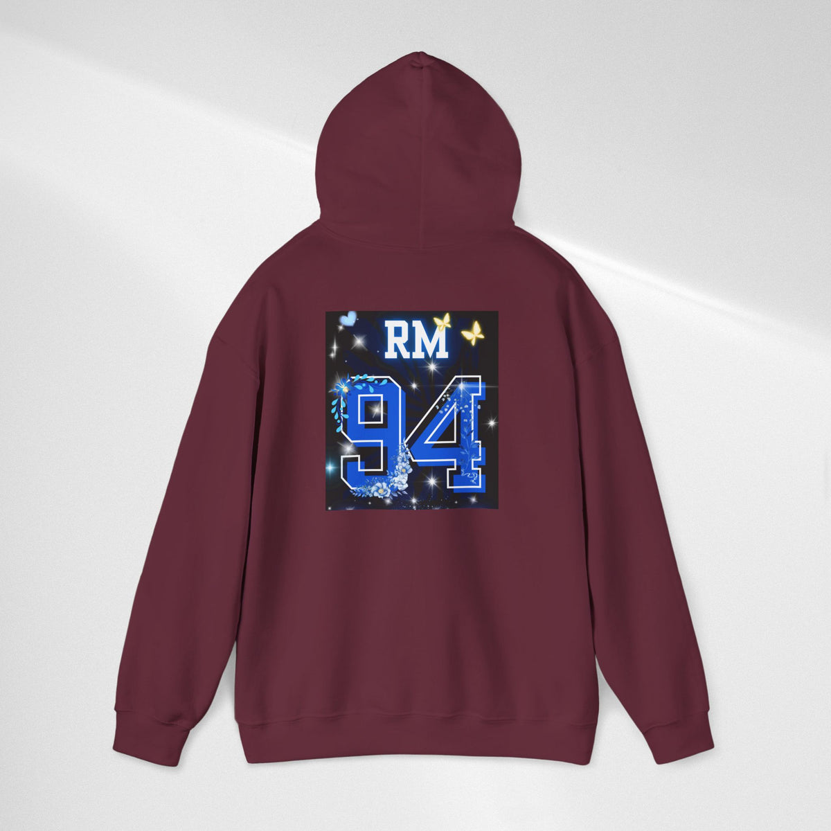 RM Photo Hoodie — Custom Back Number "94" Music Fan Pullover