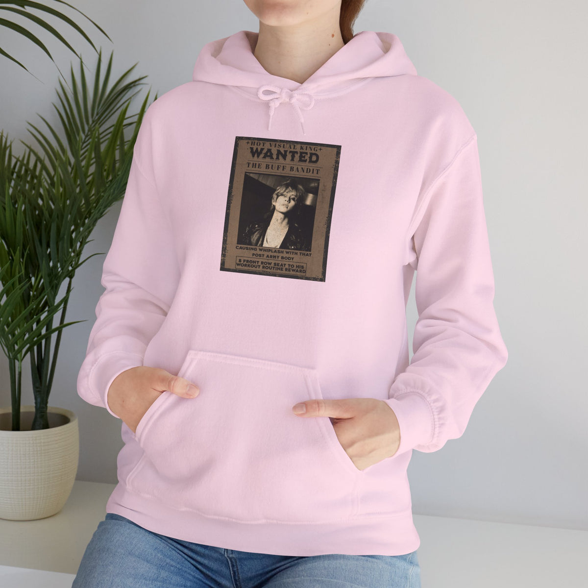 Vintage 'WANTED' Poster Hoodie — Retro V Design