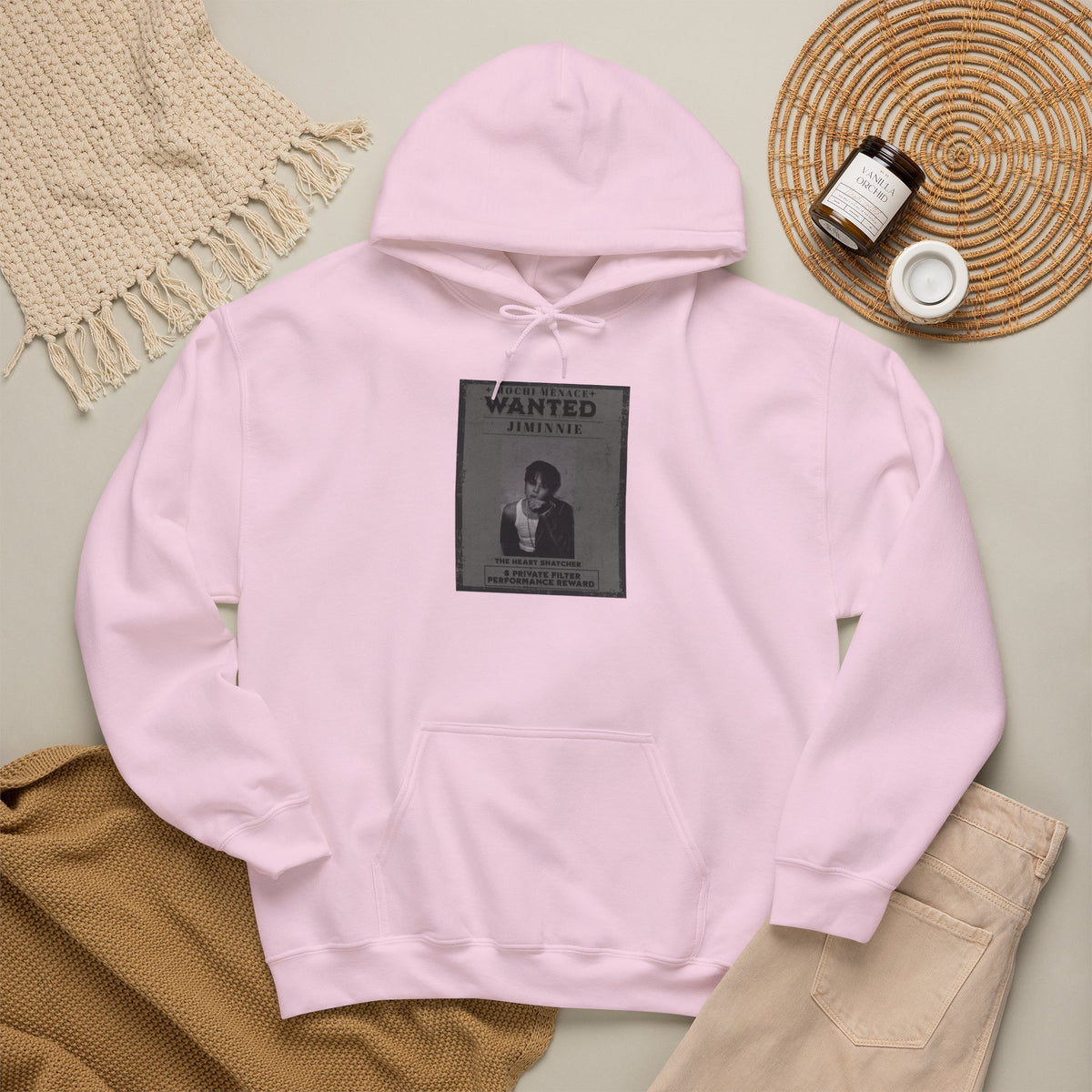 Jimmie Hoodie — "WANTED: Amnesie" Vintage Poster Graphic Hoodie