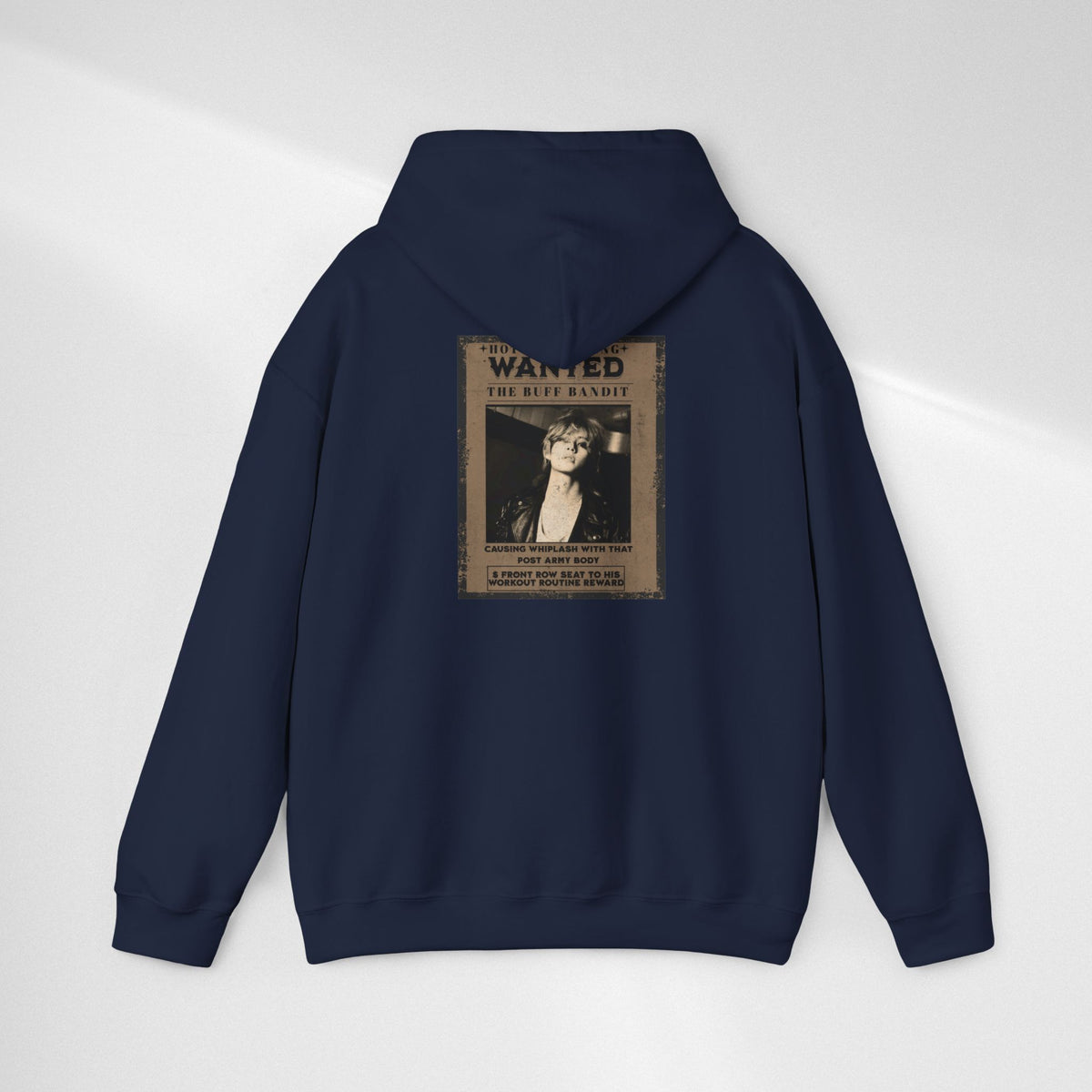 Vintage 'WANTED' Poster Hoodie — Retro V Design