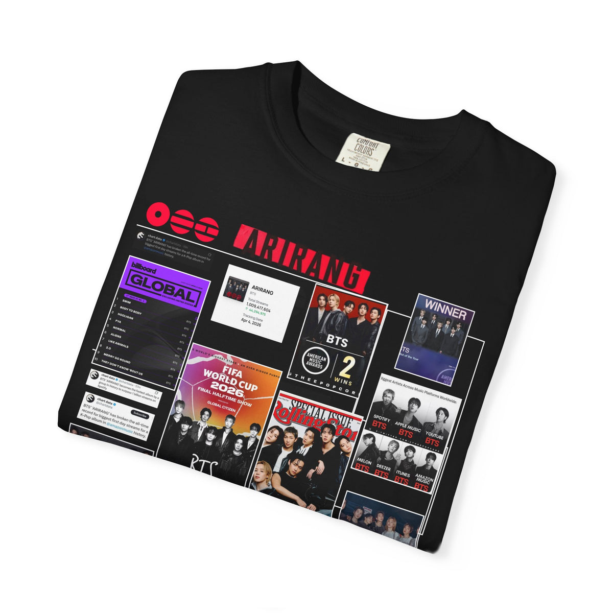 BTS Wins Collage T-Shirt — BTS Moments Graphic Tee