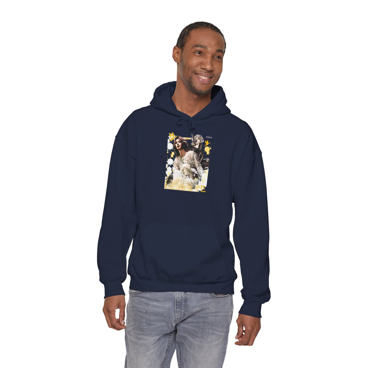 Jimin 95 Hoodie — K-Pop Fan Pullover with Photo Collage Front & Graphic Back