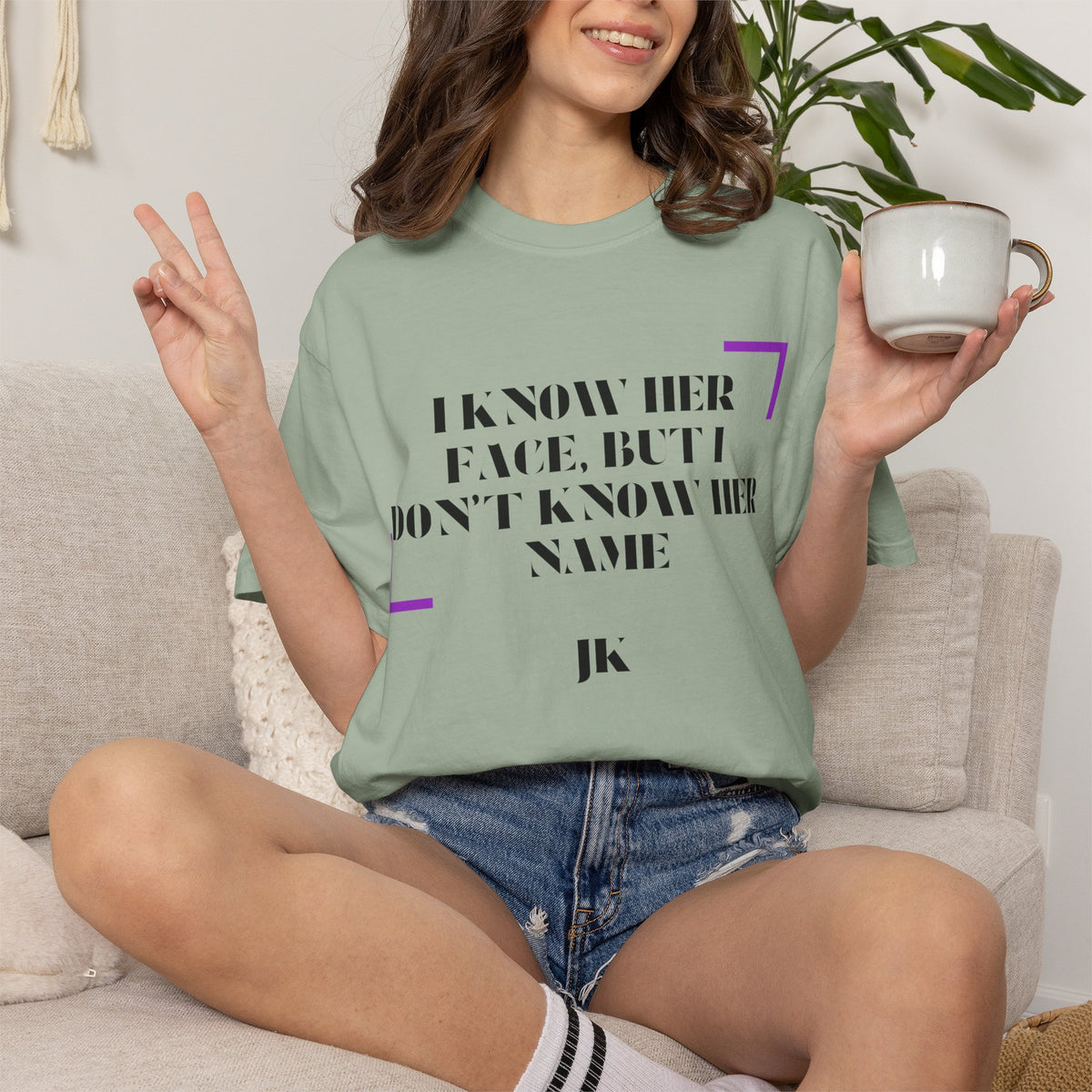 T-Shirt — “I Know Her Face, But I Don’t Know Her Name” Graphic Tee