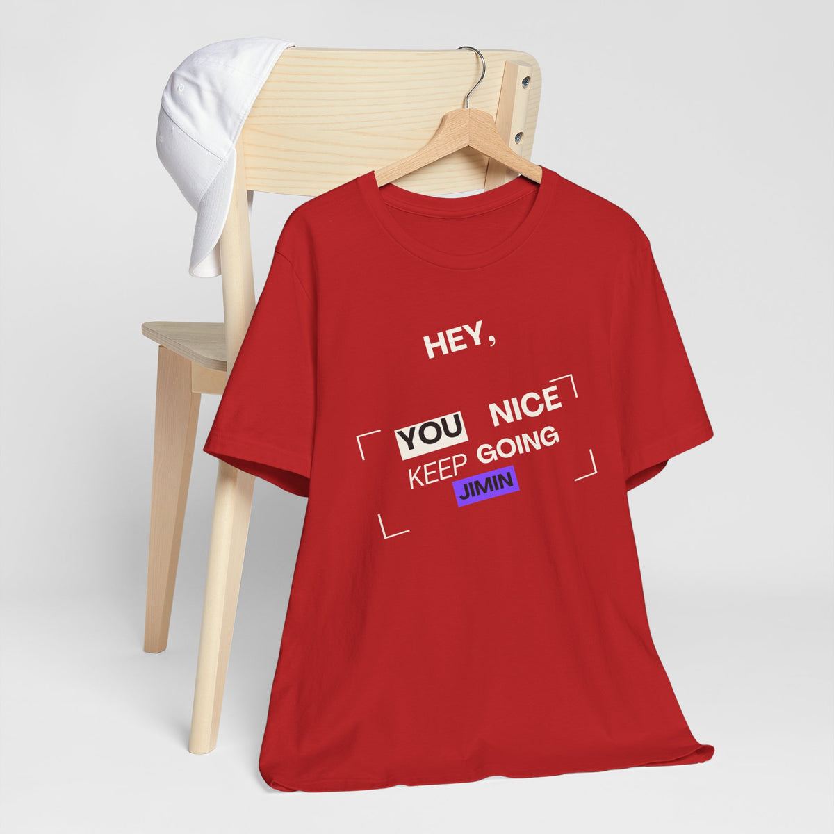 Motivational Graphic Tee — "Hey, You Keep Going" Inspirational T‑Shirt