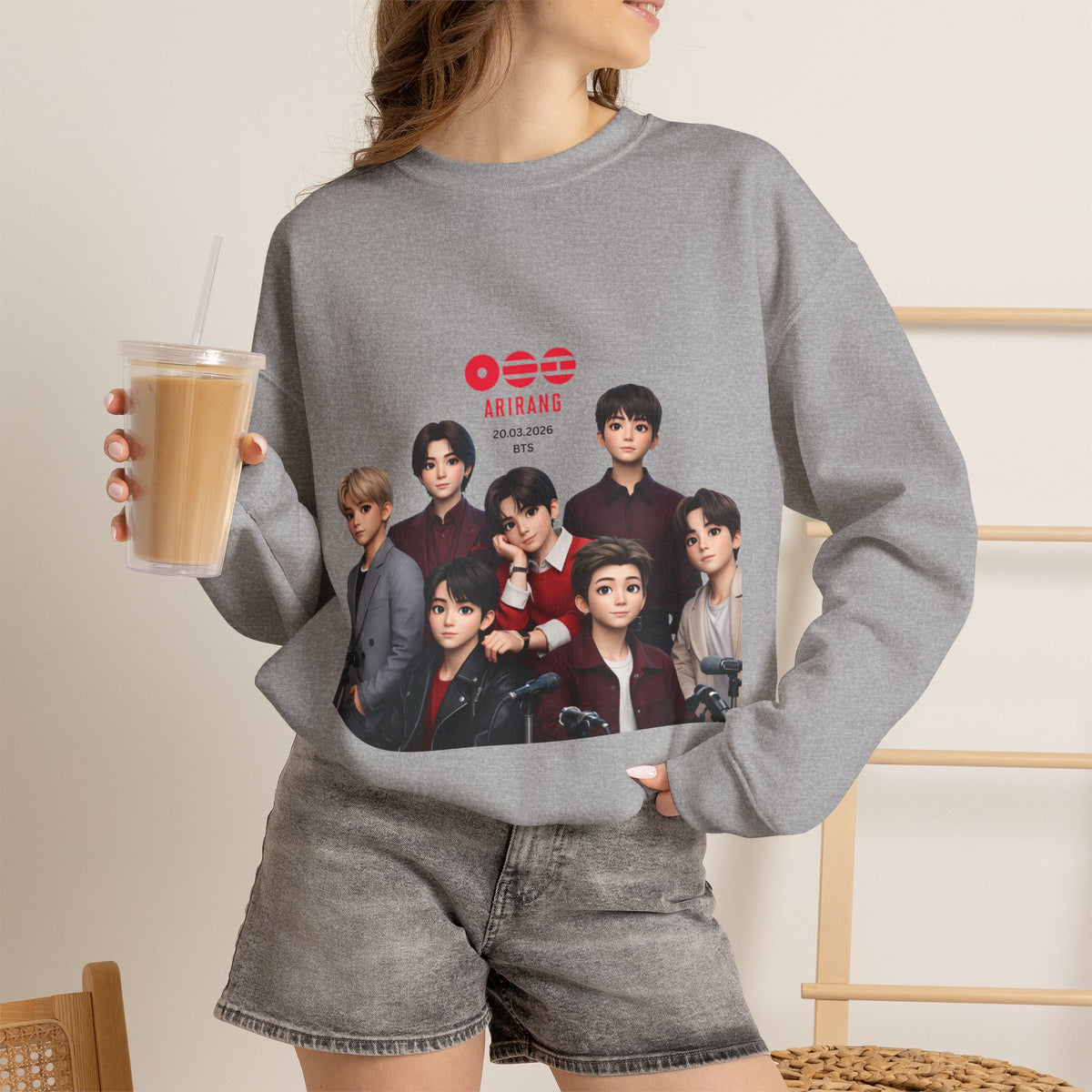 BTS GROUP Photo Crewneck Sweatshirt