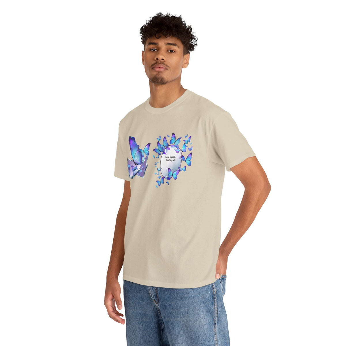 Butterfly Graphic Tee — BTS  Butterflies 'Beautiful' Design