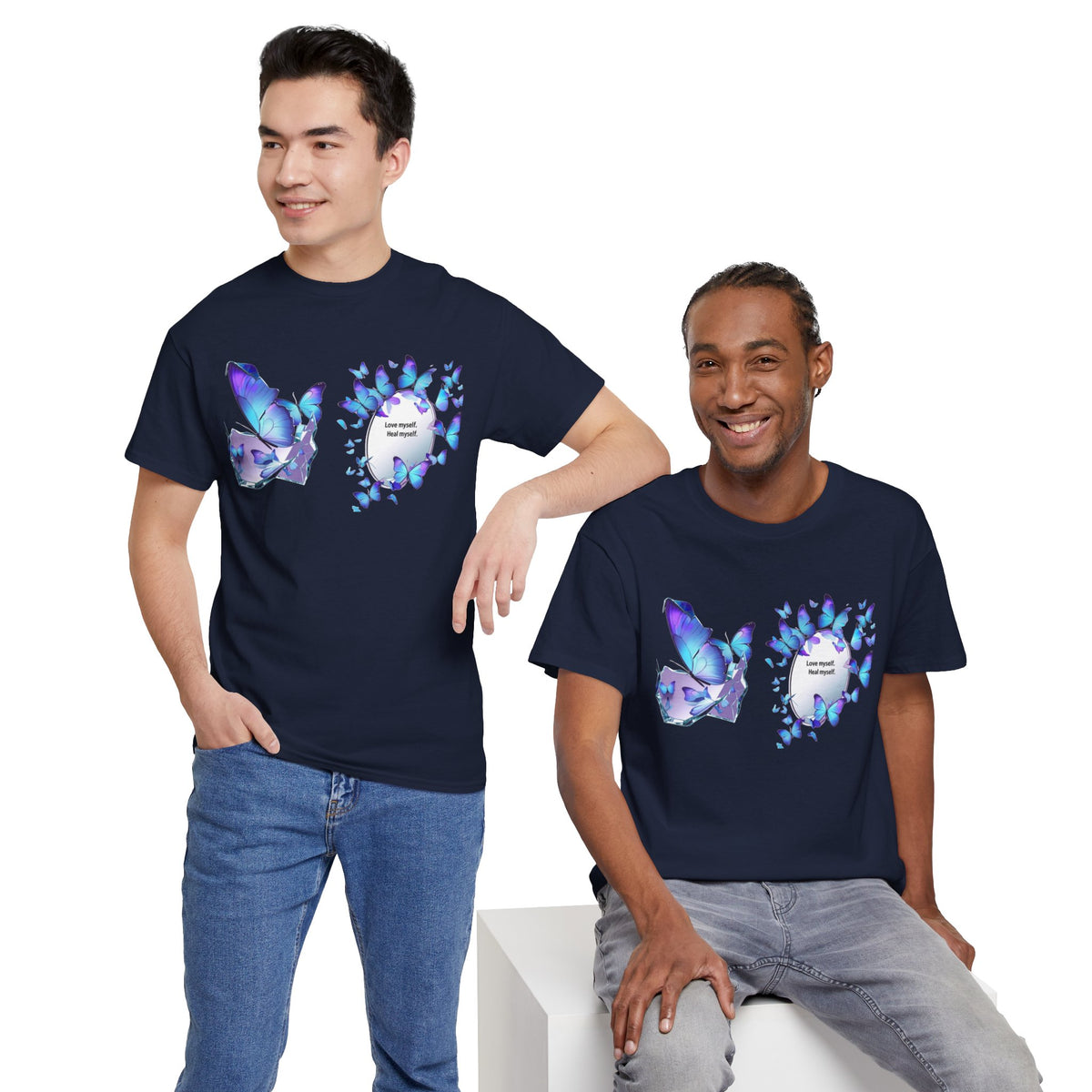 Butterfly Graphic Tee — BTS  Butterflies 'Beautiful' Design