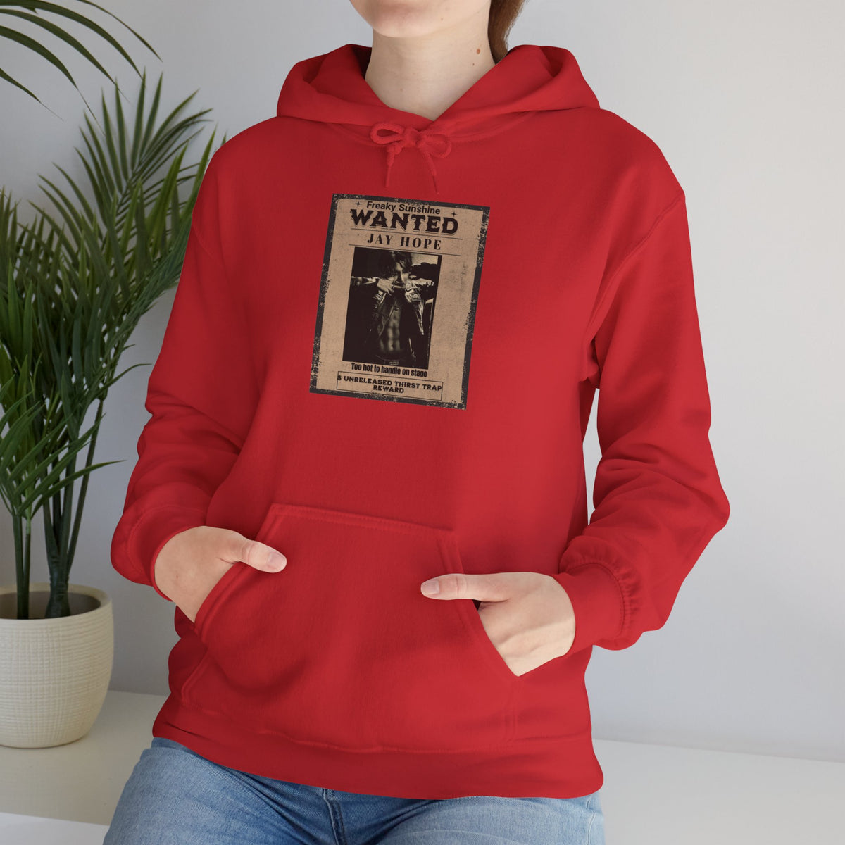 Wanted Poster Hoodie - Vintage 'WANTED: Jay Hope' Graphic Sweatshirt