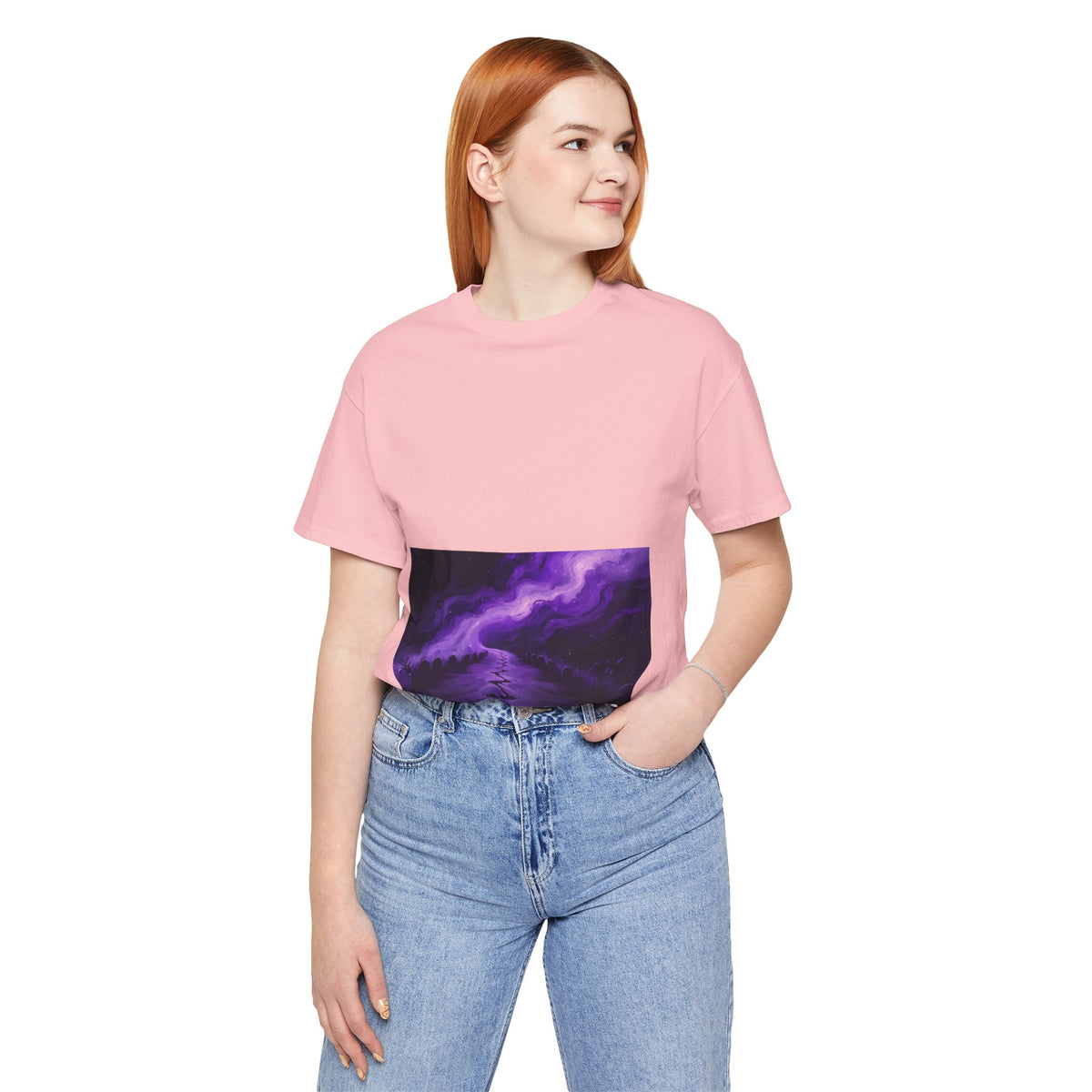 You Never Walk Alone Tee — Purple Nebula Graphic T-Shirt