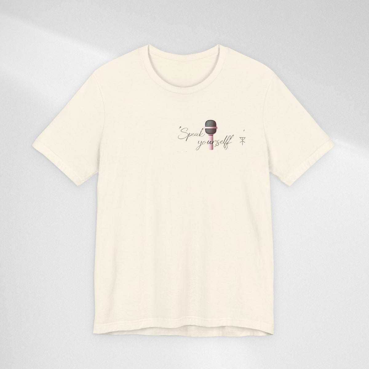 Microphone Graphic Tee — "Speak Your Truth" Short Sleeve T-Shirt