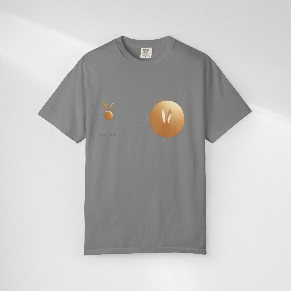 JK Gold Bunny Minimalist T-Shirt