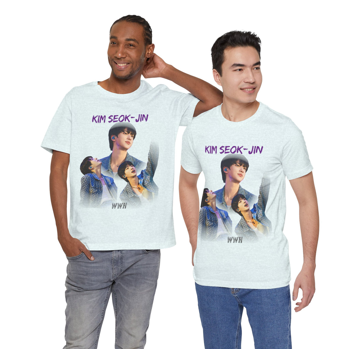 Jin (Kim Seok-jin) Fan Tee — K‑Pop BTS Portrait Graphic T‑Shirt