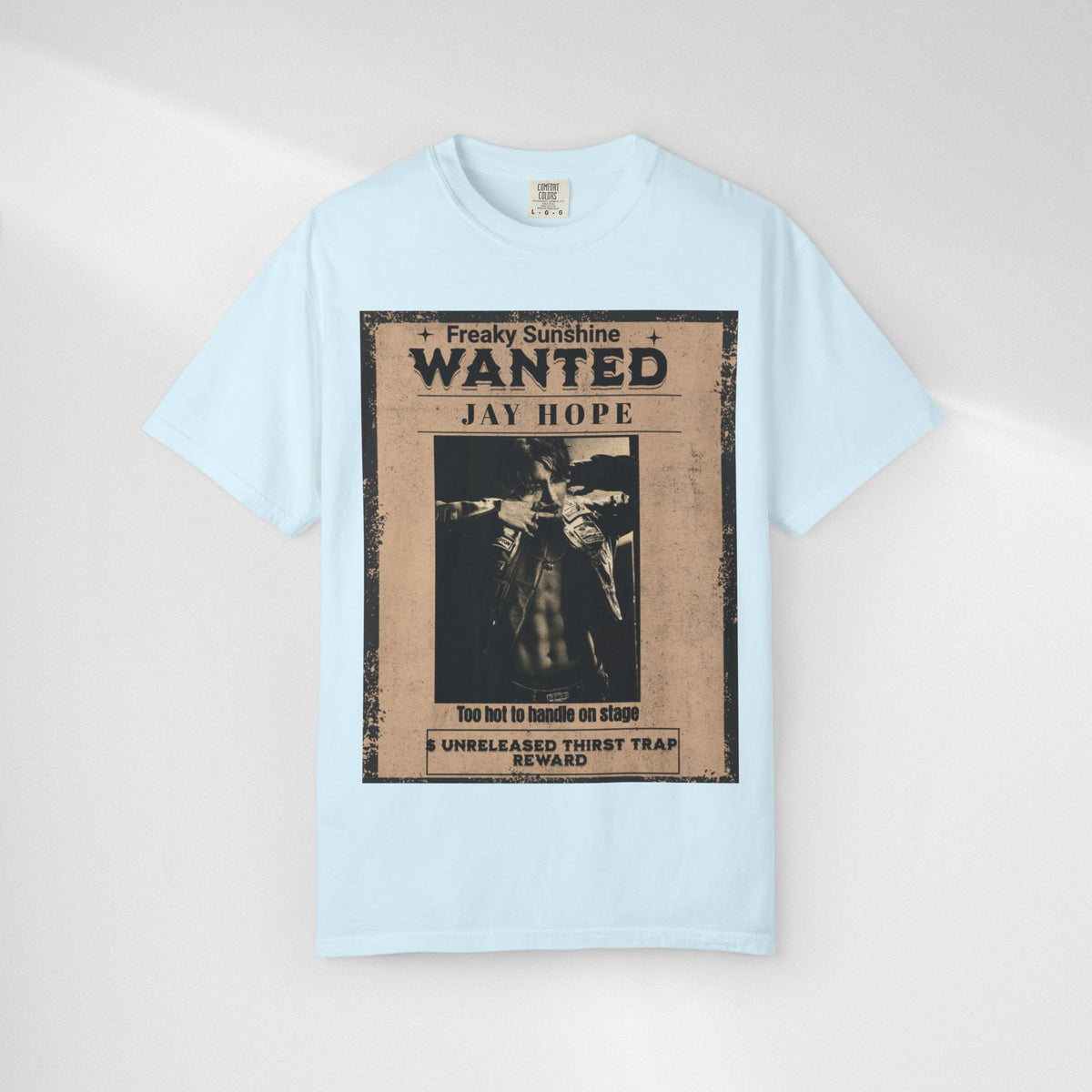 Wanted Poster Graphic T-Shirt — "Freaky Sunshine: Jay Hope" Vintage Style
