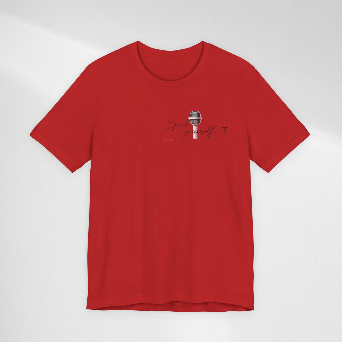 Microphone Graphic Tee — "Speak Your Truth" Short Sleeve T-Shirt