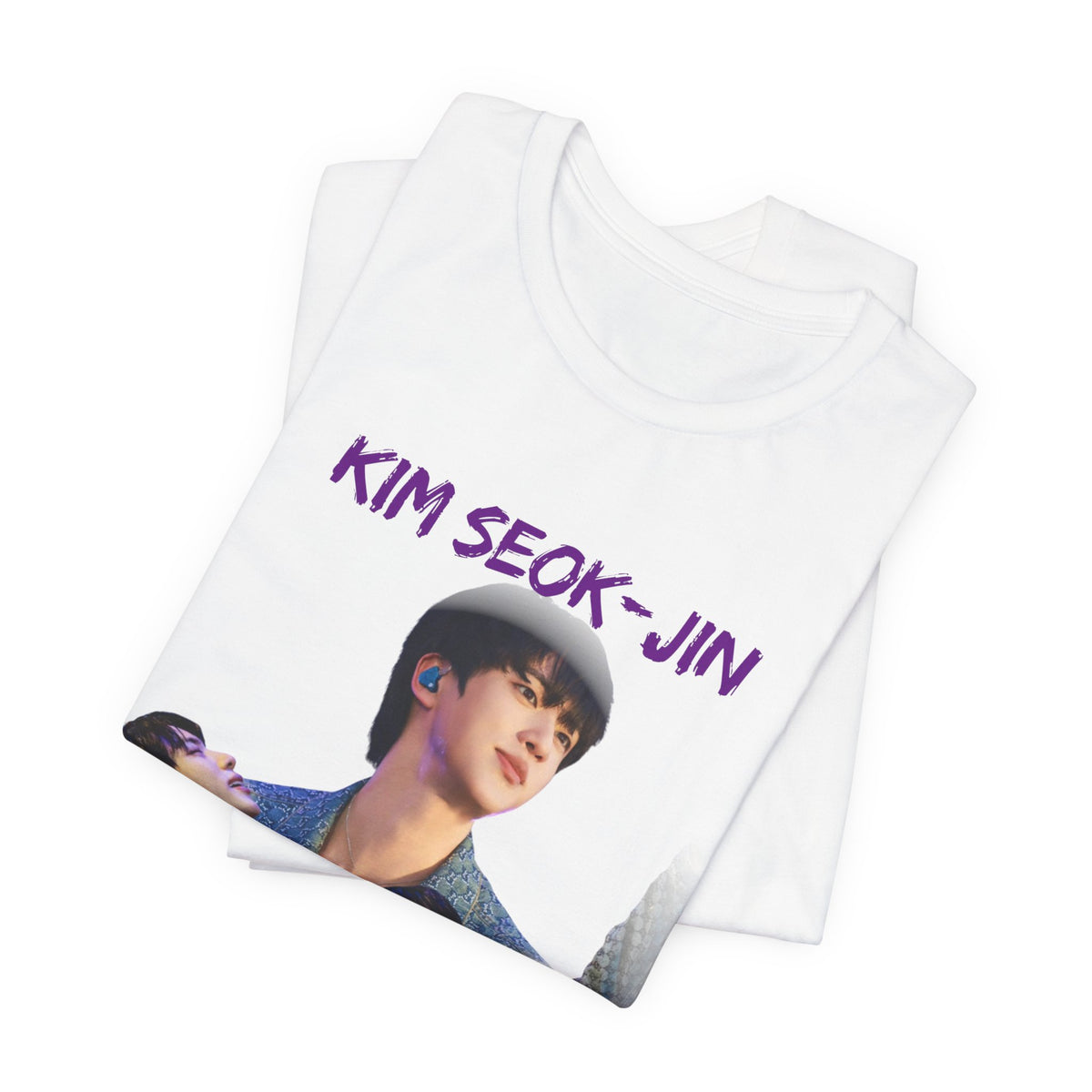 Jin (Kim Seok-jin) Fan Tee — K‑Pop BTS Portrait Graphic T‑Shirt