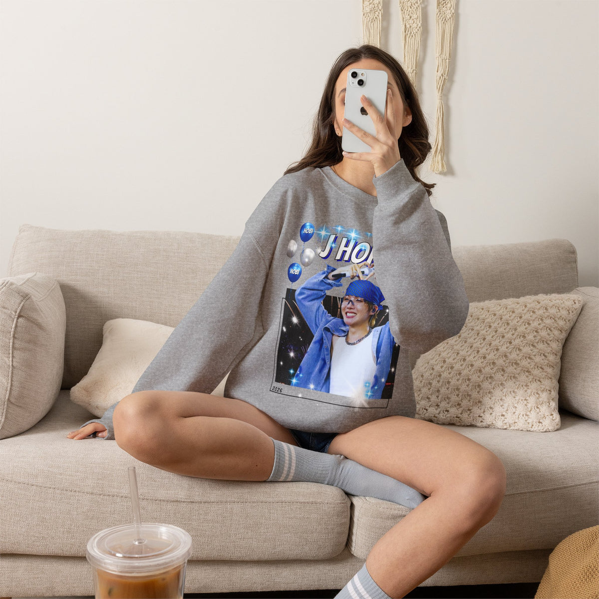J-Hope 94 Photo Crewneck Sweatshirt — K-Pop BTS Fan Pullover