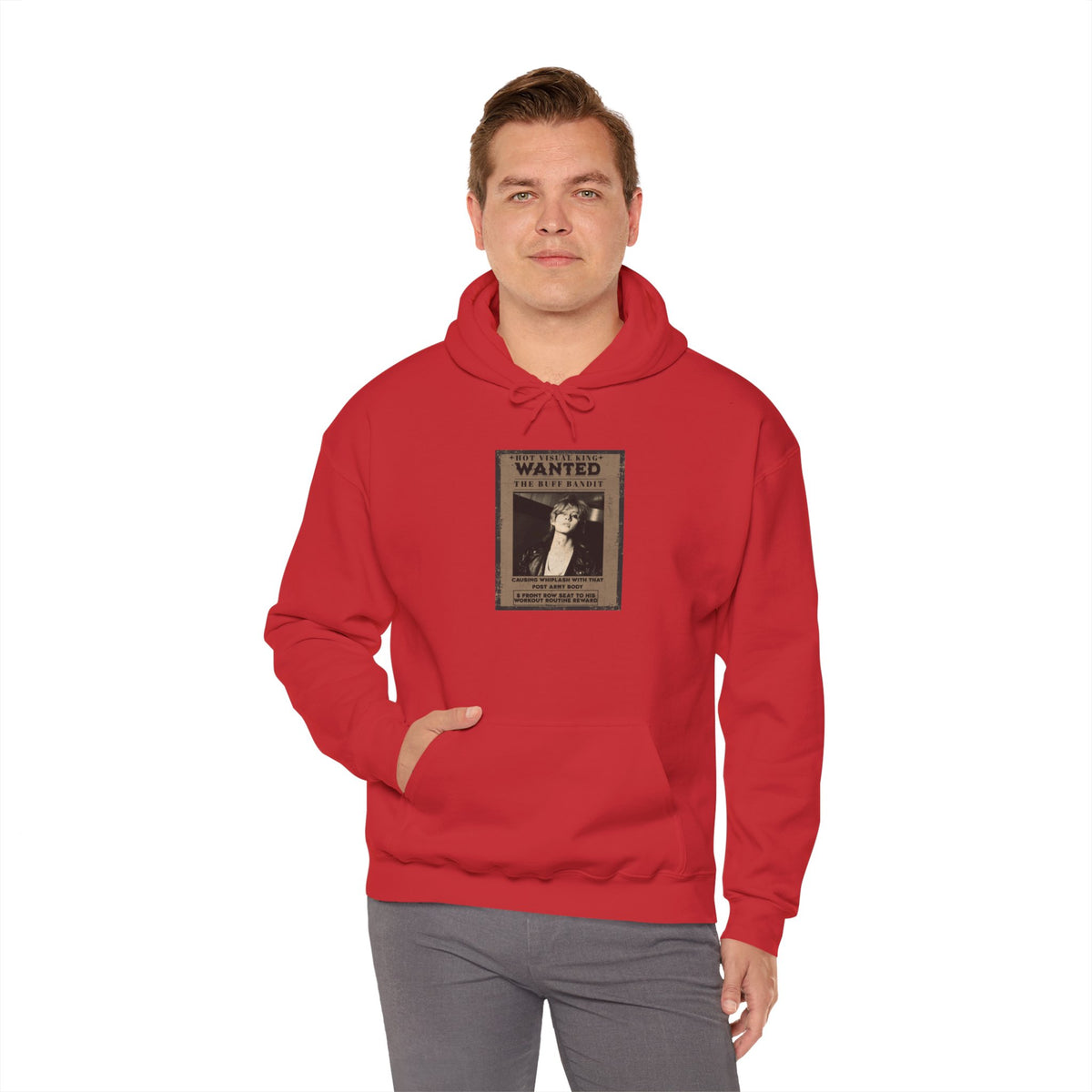Vintage 'WANTED' Poster Hoodie — Retro V Design
