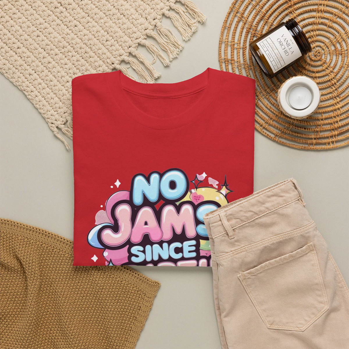 No Jams Since Birth T-Shirt — Cute Pastel Graphic Tee