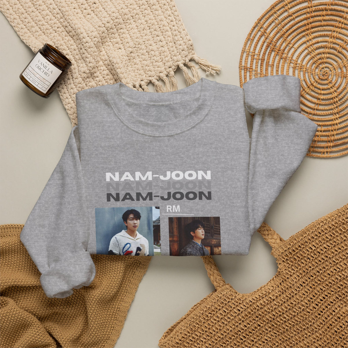 RM (Nam-joon) Photo Collage Crewneck Sweatshirt